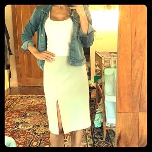 Gap stretch pencil skirt with front slit
